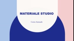 MATERIALE STUDIO CORSO ANNUALE